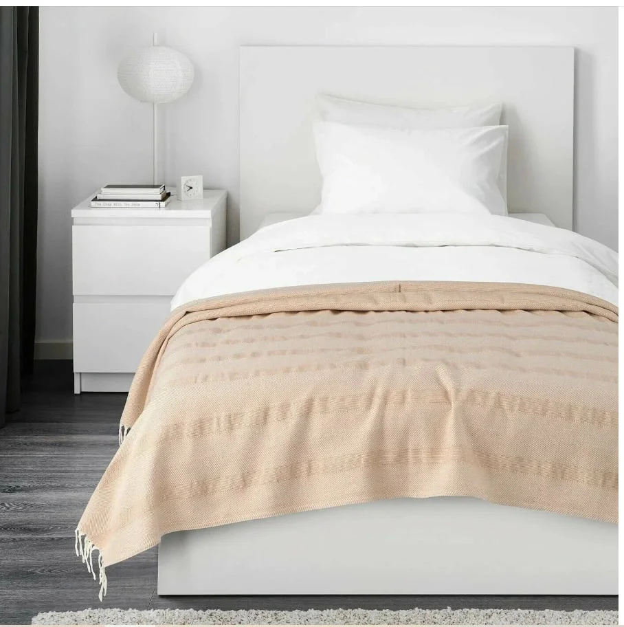 Плед IKEA Герхильд 130x170, Бежевый - миниатюра 4