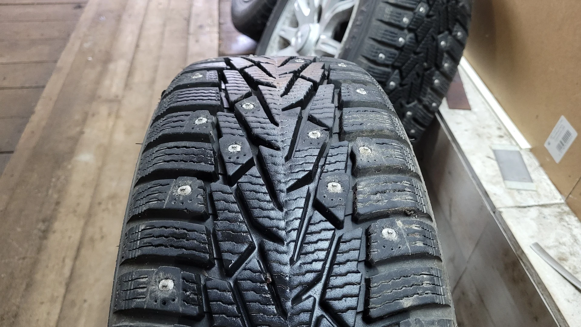 Диски Mitsubishi r15 + зимняя резина ikon - миниатюра 4