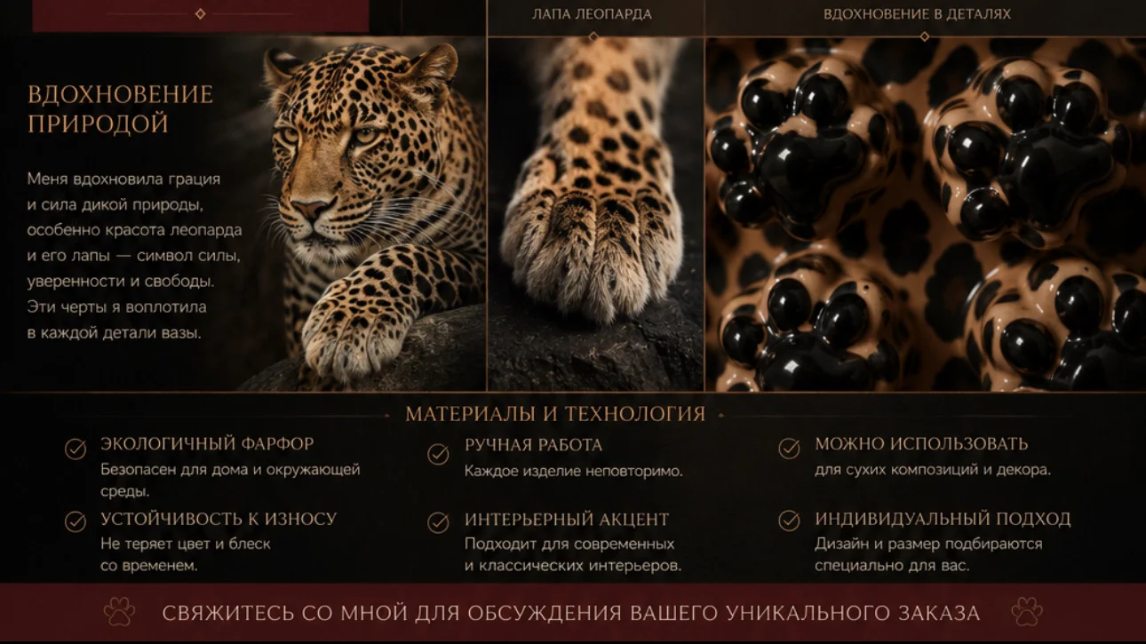 Ваза леопардовая - миниатюра 4