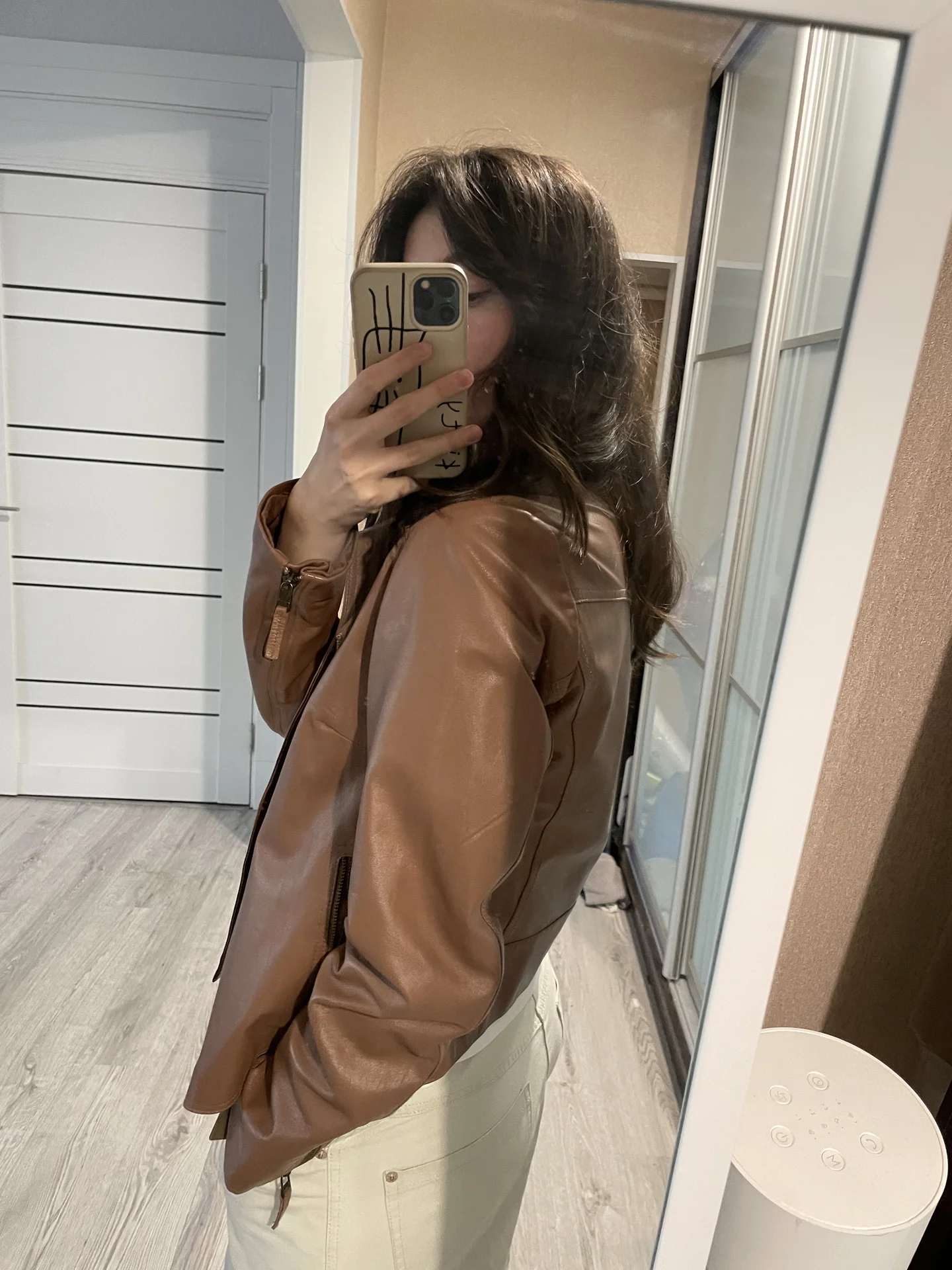 Кожаная куртка Roberto Cavalli оригинал женскпя - миниатюра 2