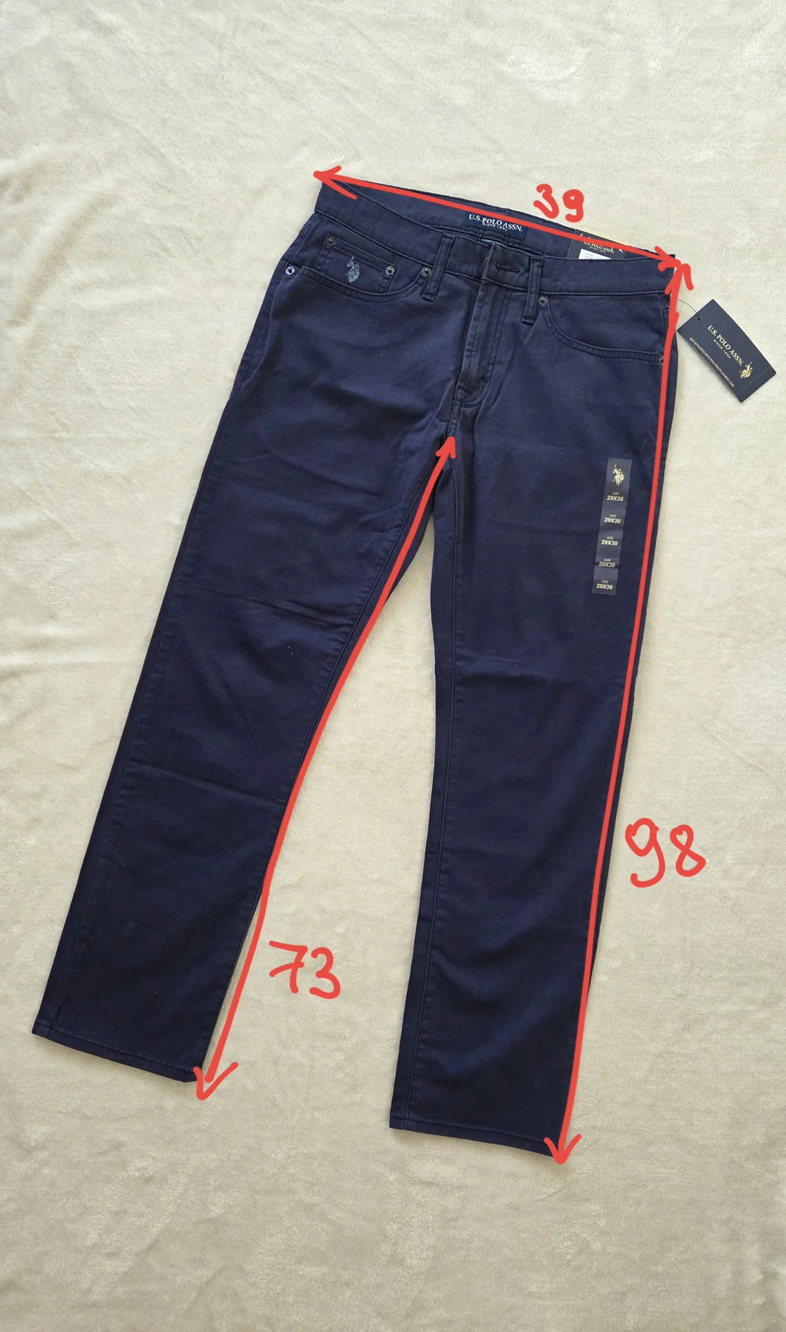 Брюки U.S. Polo Assn мужские W29 L30, новые - миниатюра 2