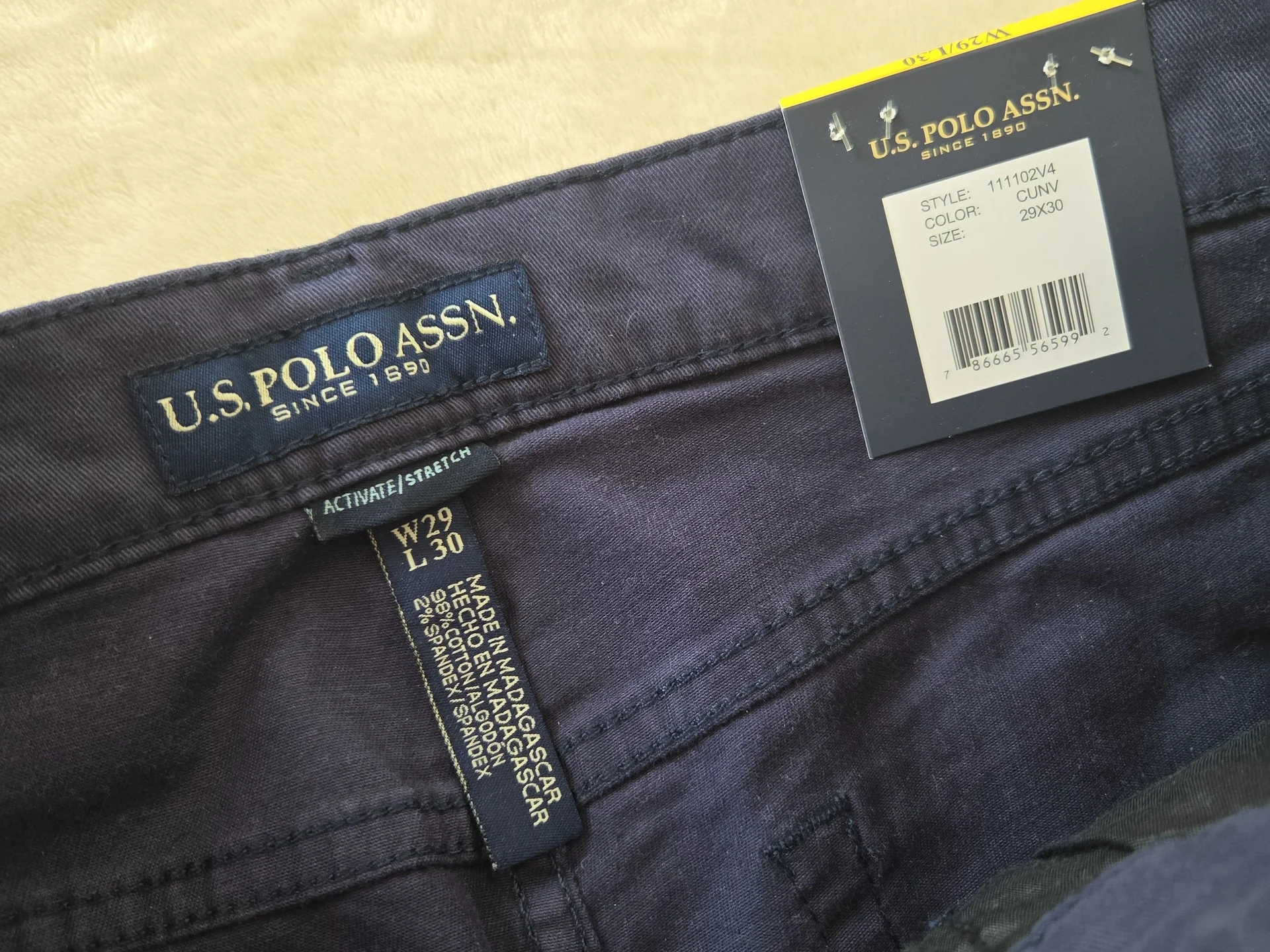 Брюки U.S. Polo Assn мужские W29 L30, новые - миниатюра 4