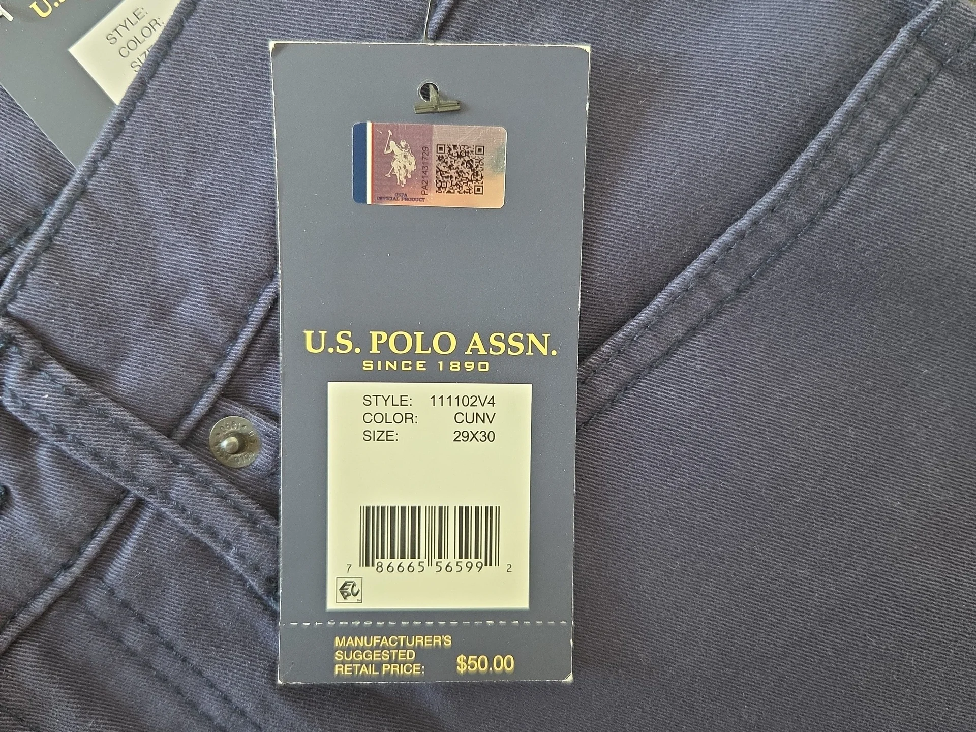 Брюки U.S. Polo Assn мужские W29 L30, новые - миниатюра 5