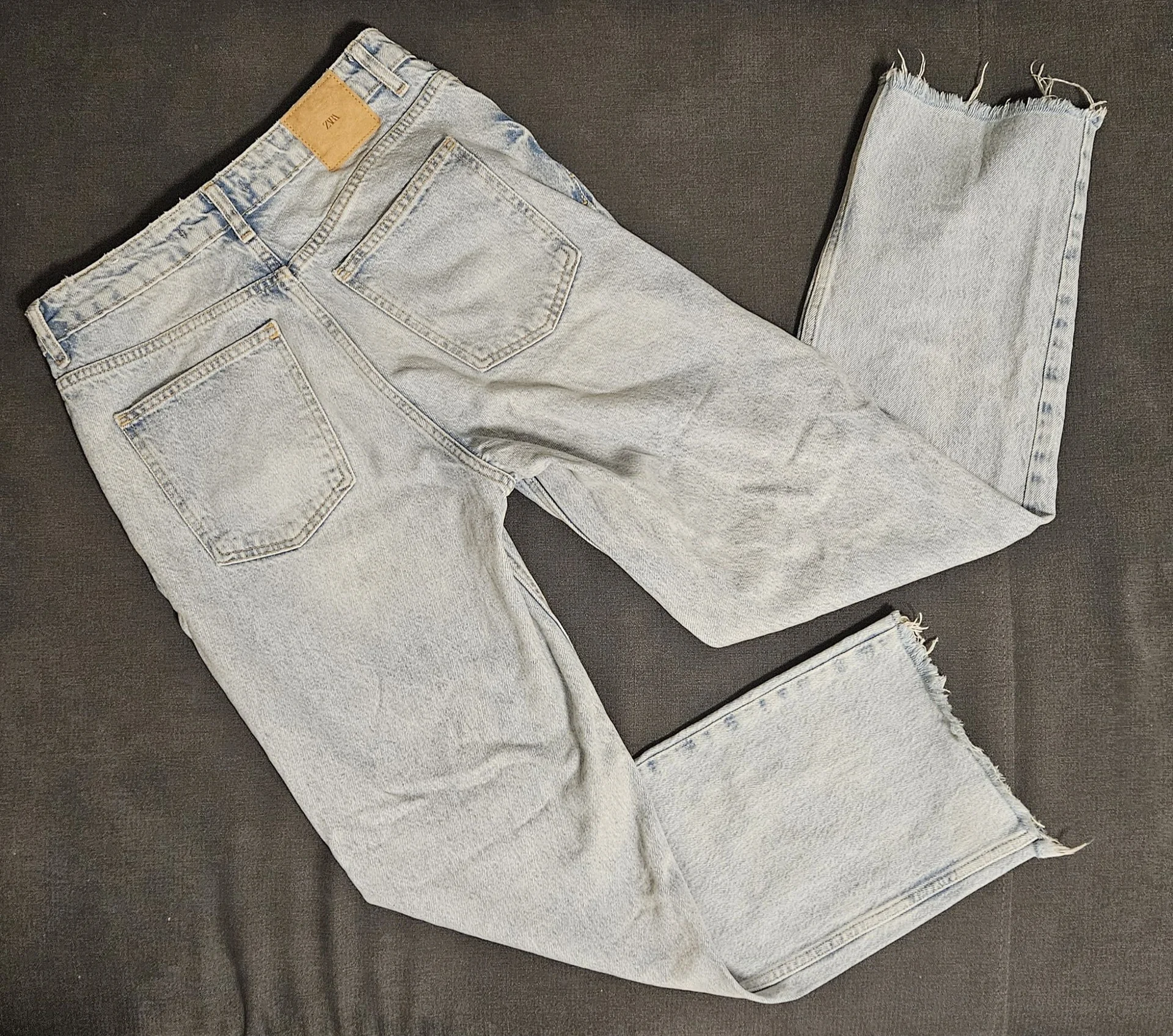 Джинсы Zara Z1975 Straight Leg,Высокая посадка, 38 - миниатюра 2