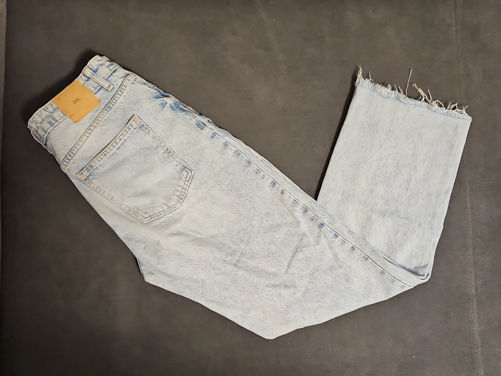 Джинсы Zara Z1975 Straight Leg,Высокая посадка, 38 - миниатюра 4