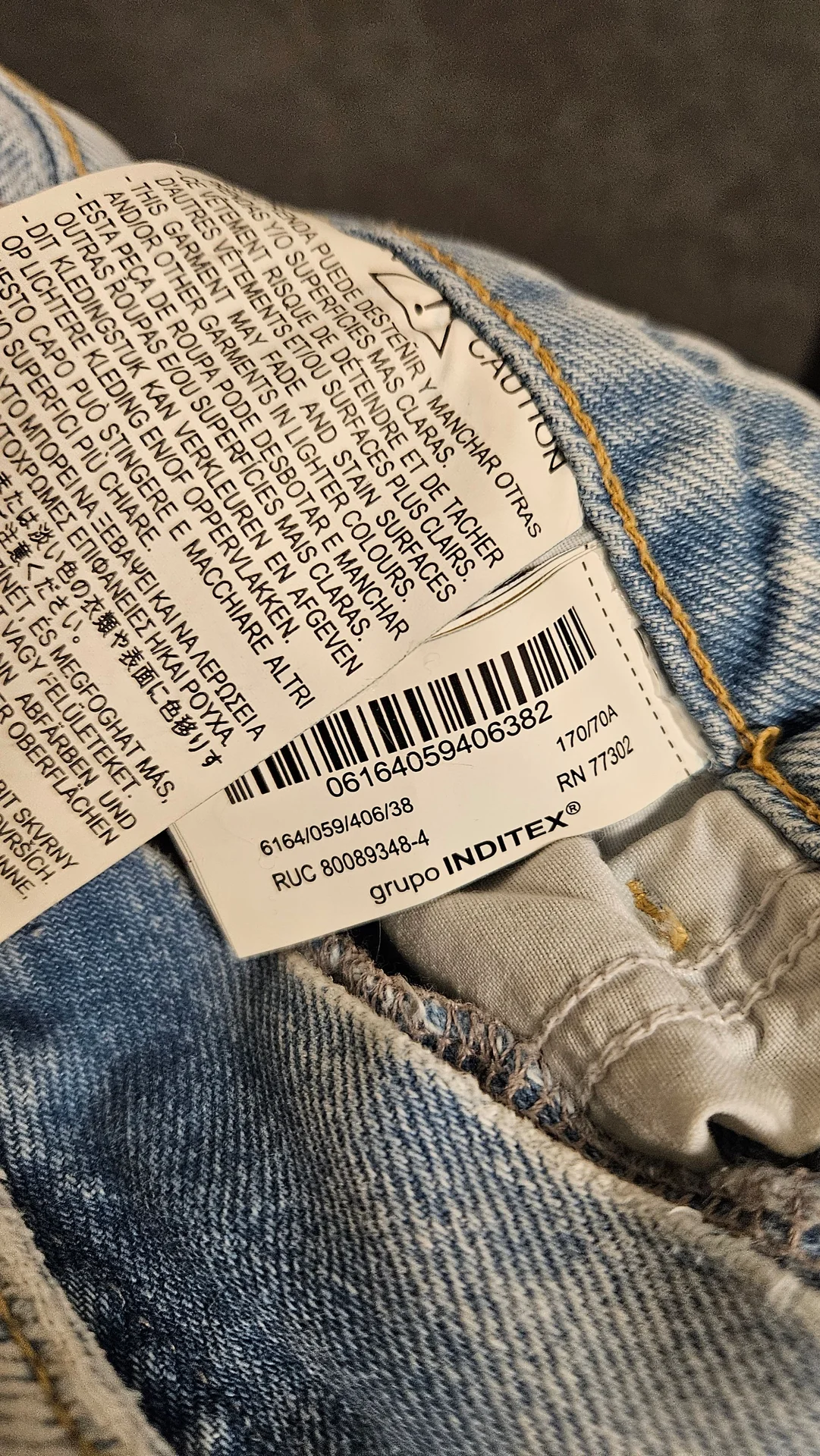 Джинсы Zara Z1975 Straight Leg,Высокая посадка, 38 - миниатюра 7