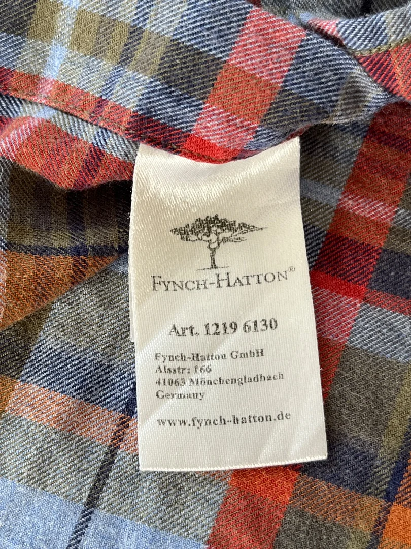 Рубашка в клетку фланелевая Fynch-Hatton - миниатюра 3