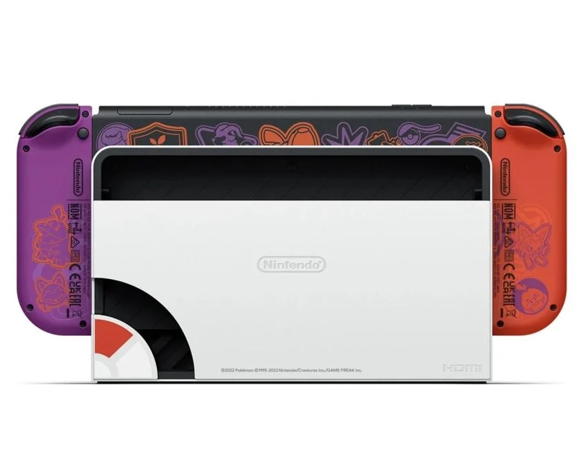 Игровая консоль Nintendo Switch (OLED-модель) Pokemon Scarlet & Violet Edition - миниатюра 2