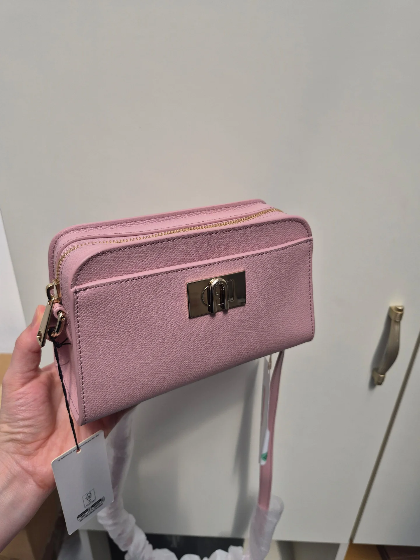 Сумка furla новая натуральная кожа оригинал - миниатюра 6