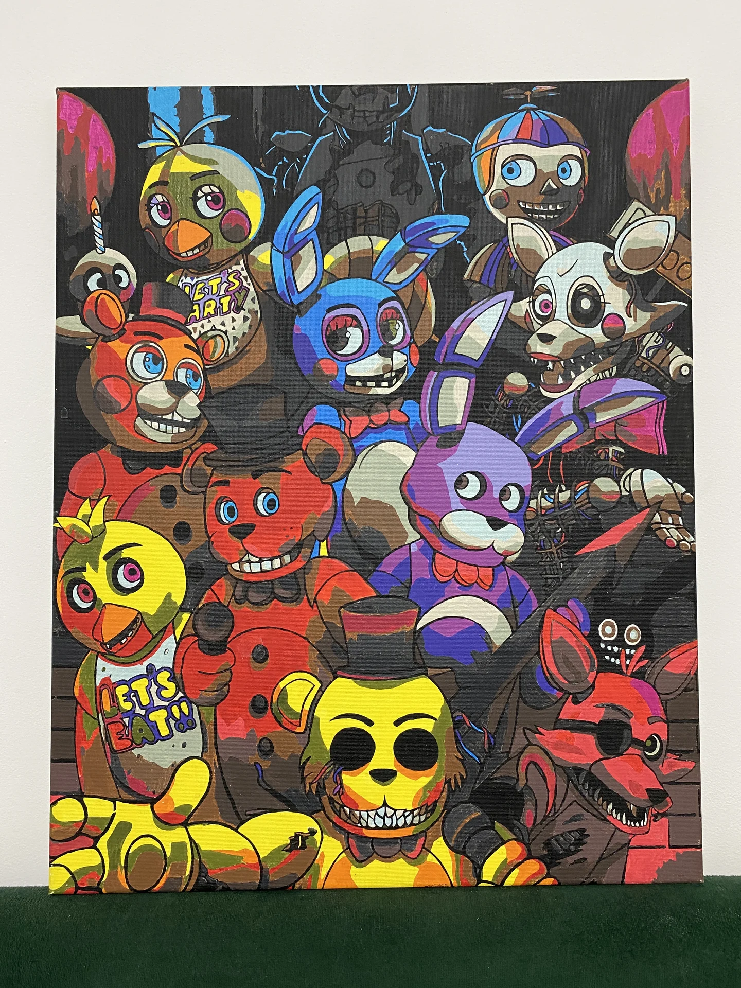картина по номерам 5 ночей с Фредди, fnaf