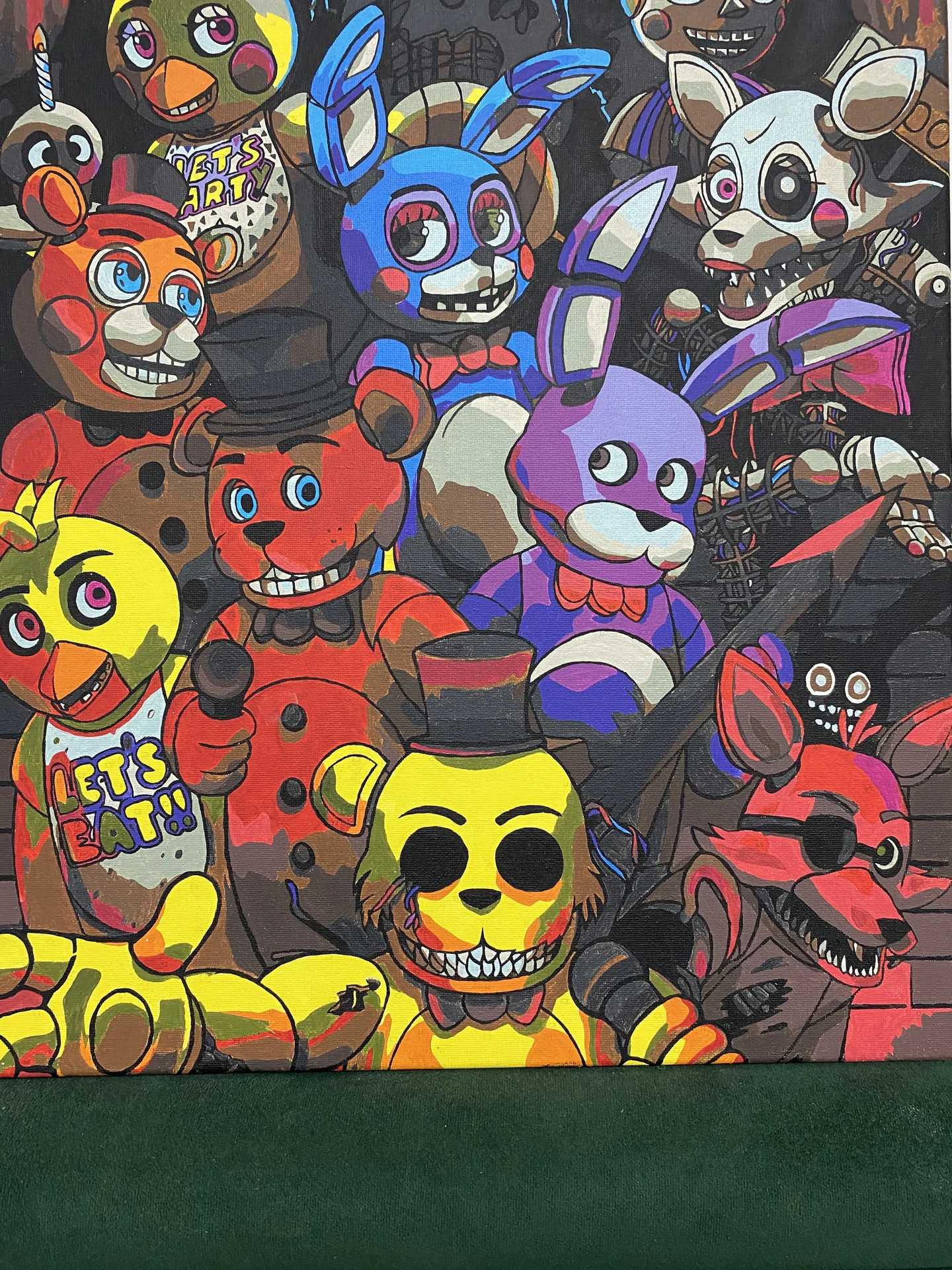 картина по номерам 5 ночей с Фредди, fnaf - миниатюра 5