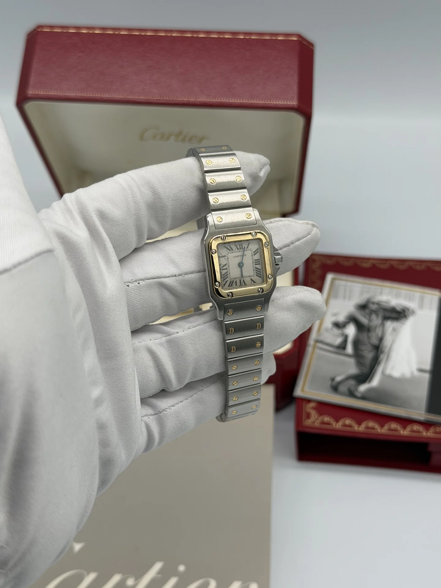 Часы Cartier Santos Galbee оригинал - миниатюра 5