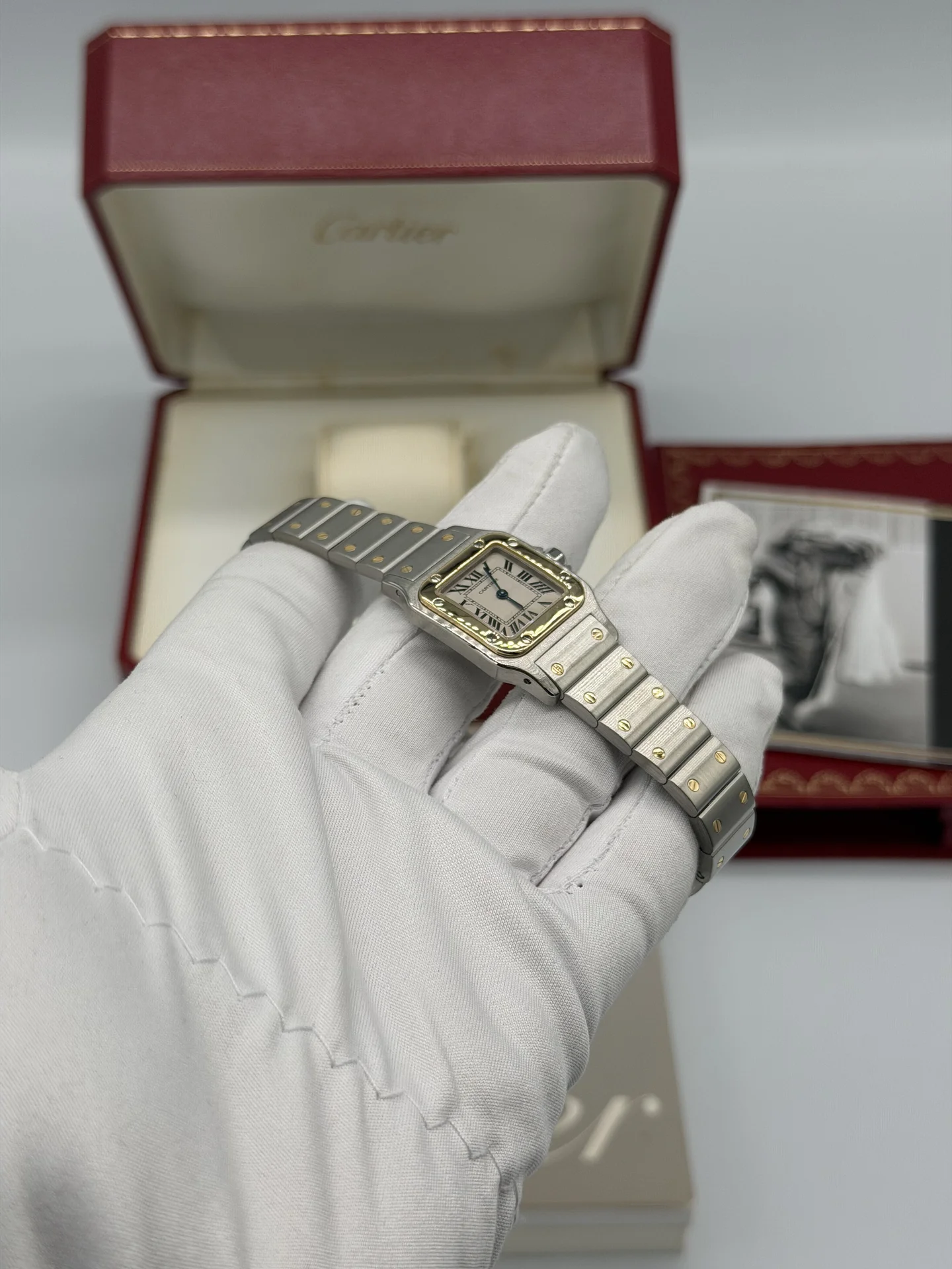 Часы Cartier Santos Galbee оригинал - миниатюра 6