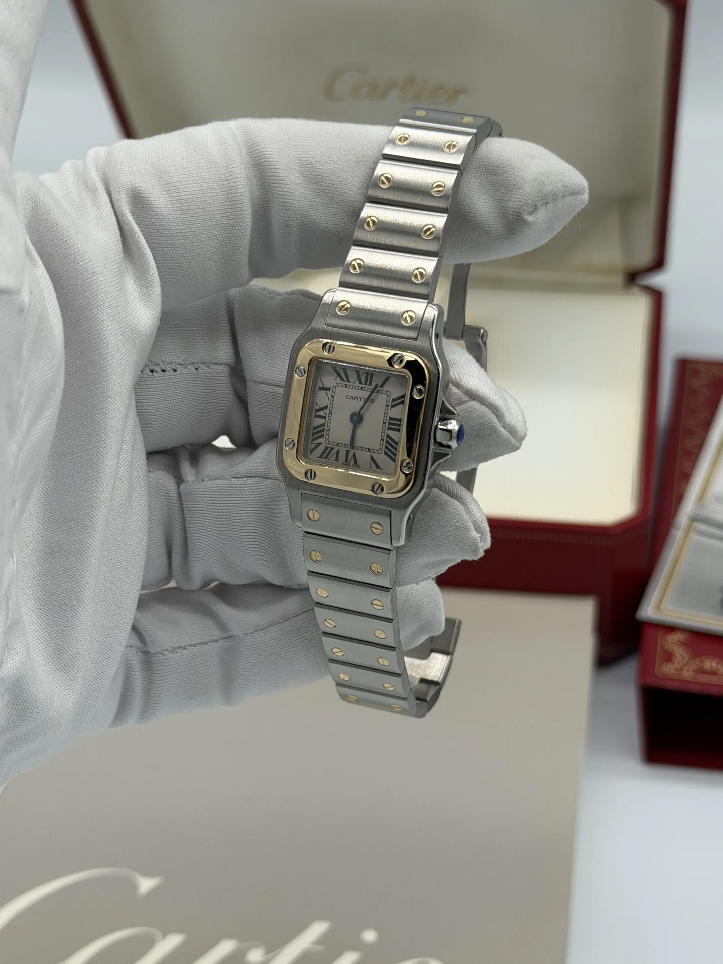 Часы Cartier Santos Galbee оригинал - миниатюра 7