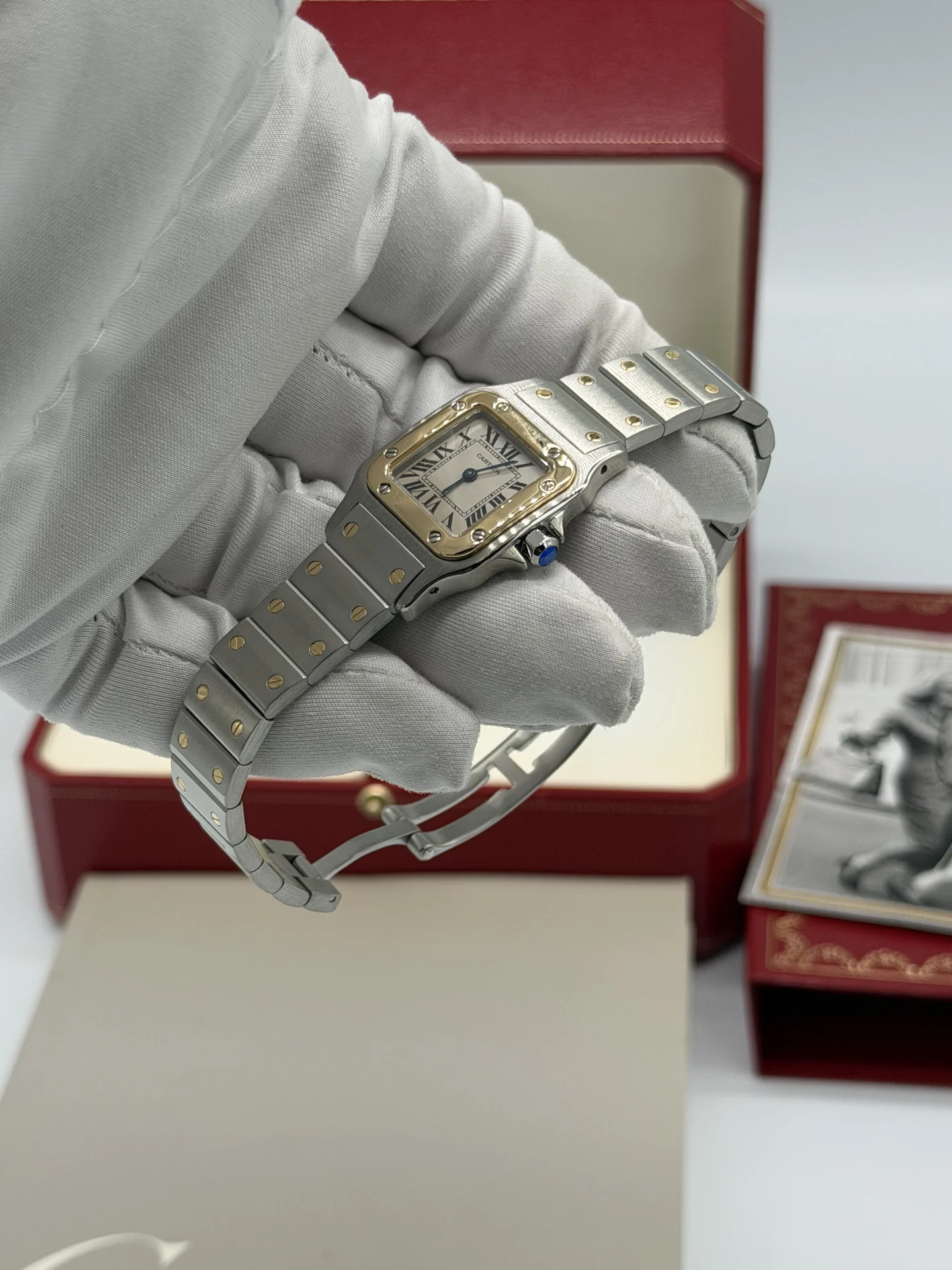 Часы Cartier Santos Galbee оригинал - миниатюра 8