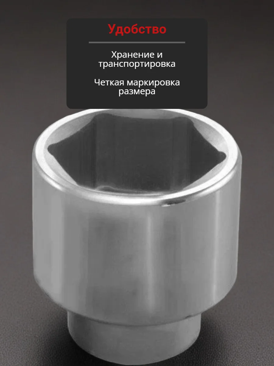 Головка торцевая JONNESWAY S04H8141, для системы инструмента 1" DR, 41мм, хромованадиевая - миниатюра 2