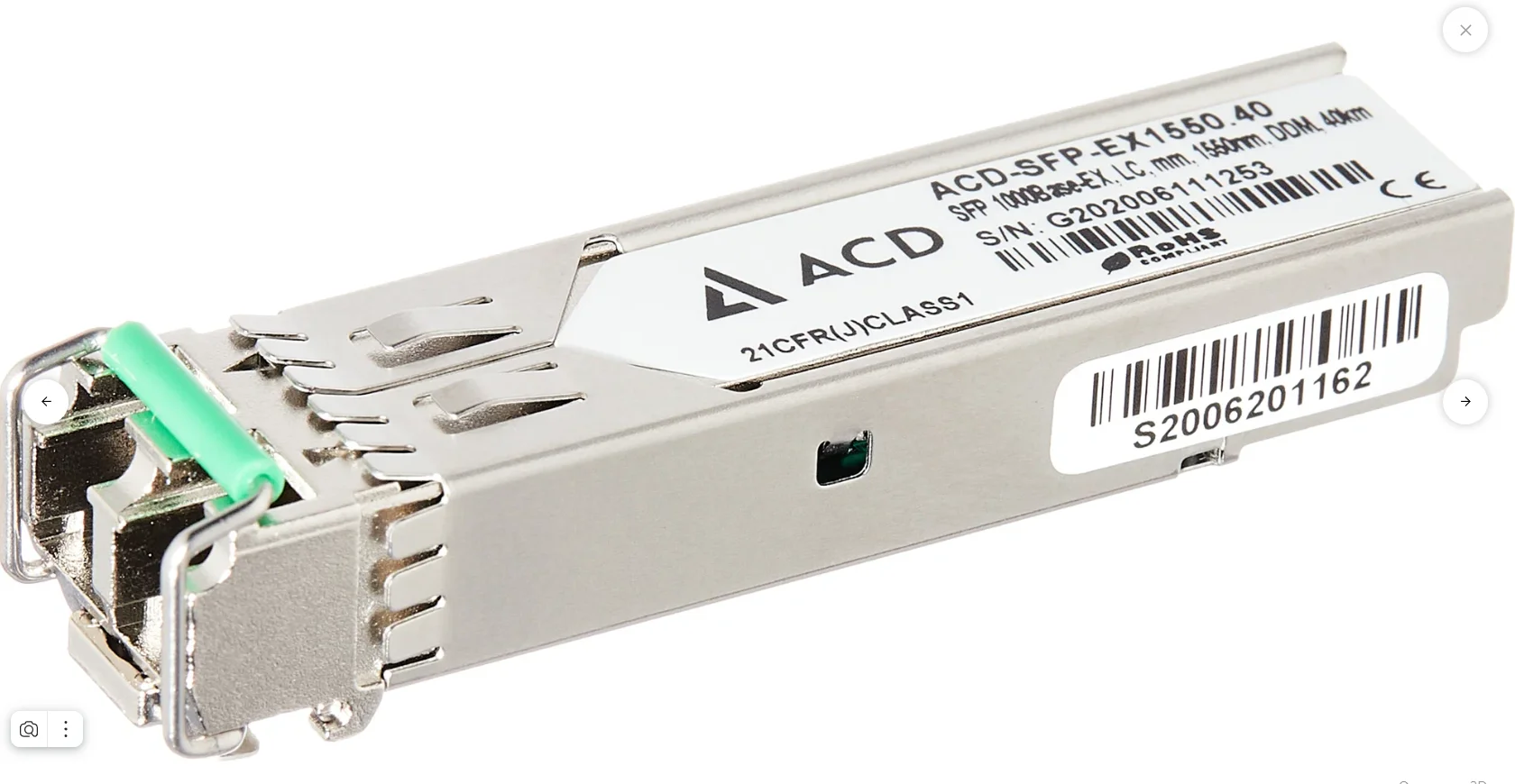 Трансивер ACD SFP-EX1550.40, форм-фактор SFP, скорость 1 Гбит/с, разъем LC Duplex - миниатюра 3