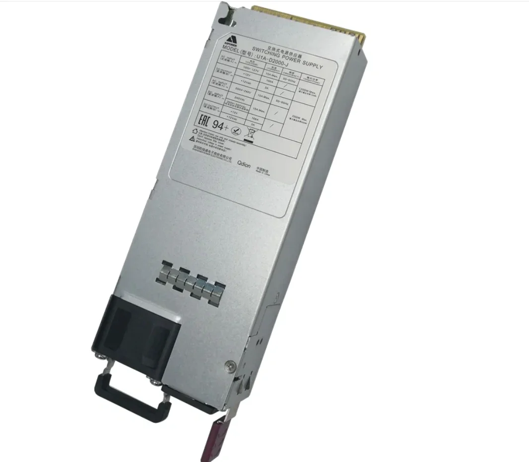 Блок питания Qdion, U1A-D2000-J, 2000Вт, 80PLUS Platinum, 1u - миниатюра 2