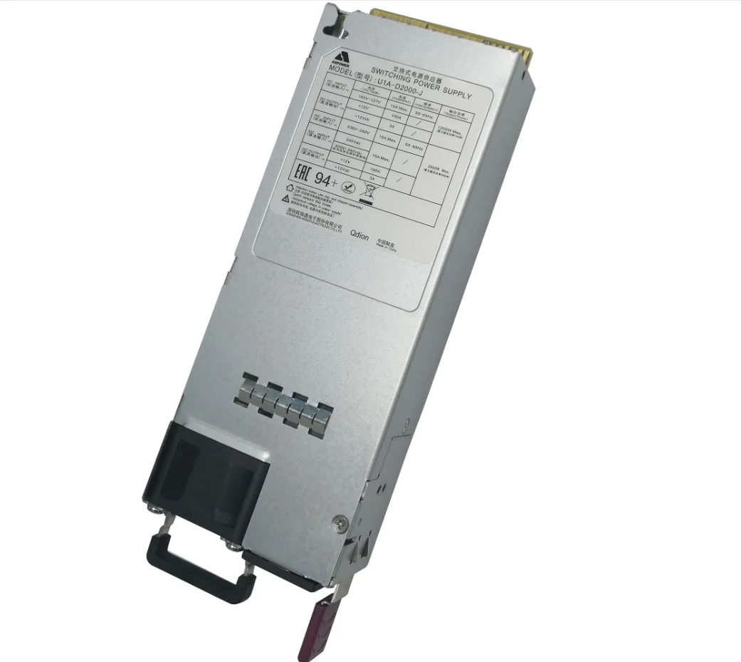 Блок питания Qdion, U1A-D2000-J, 2000Вт, 80PLUS Platinum, 1u - миниатюра 4