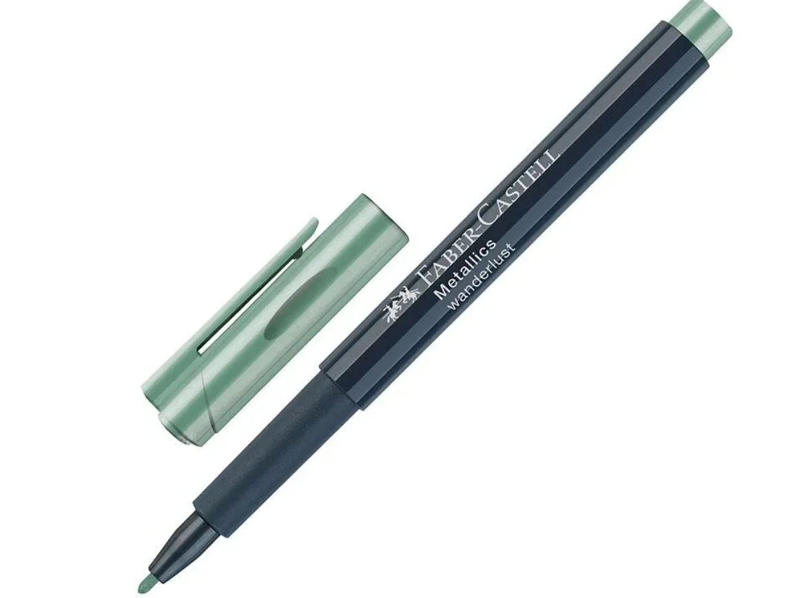 Маркер для декорирования Faber-Castell Metallics (1.5мм, мятно-зеленый металлик) 2 шт. (160794) - изображение 1