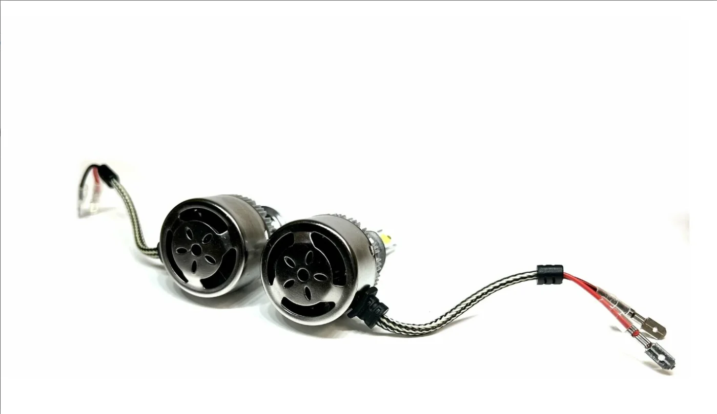 Лампа светодиодная H3 для авто Комплект 2шт. LED C6 (ярче ксенона) 12V 6000K 36W 3800Lm - миниатюра 5