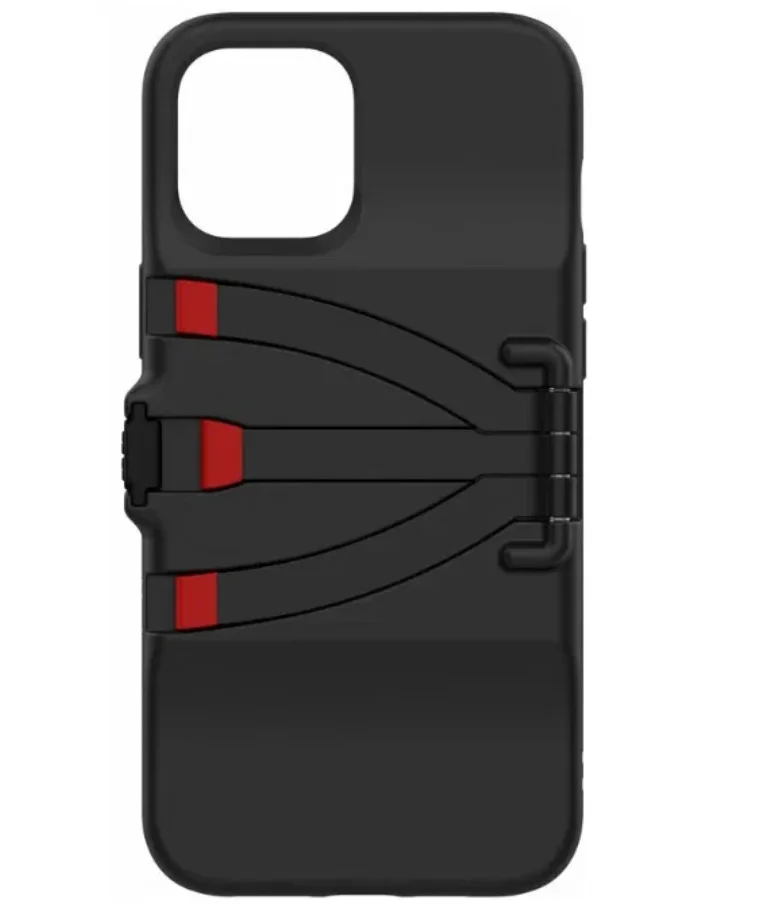 Чехол-штатив Peter Market StandPoint, для iPhone 12 Pro Max, с подставкой, черный - изображение 1