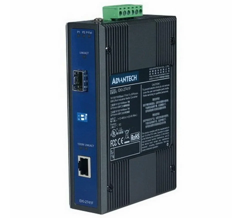 Медиаконвертер EKI-2741FI-BE Advantech, 1 Гбит/сек, SFP, RJ-45 - миниатюра 2