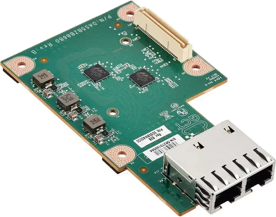 Сетевой адаптер Quanta 1HY9ZZZ096Q, 1Гбит/с, RJ-45, Intel i357-T2, черный - миниатюра 2