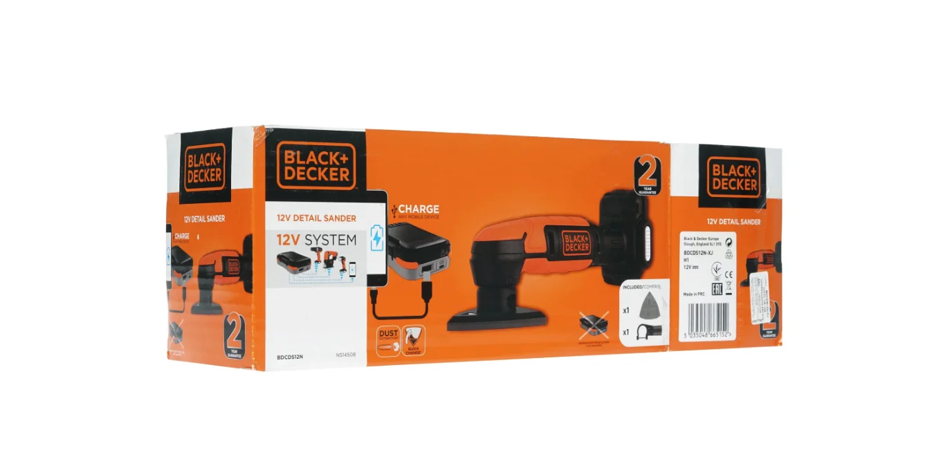 Аккумуляторная дельташлифмашина BLACK+DECKER BDCDS12N, без аккумулятора - миниатюра 7