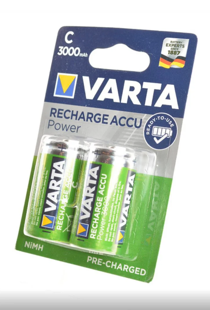 Аккумуляторы VARTA С R2U 3000 мАч (2шт) - изображение 1