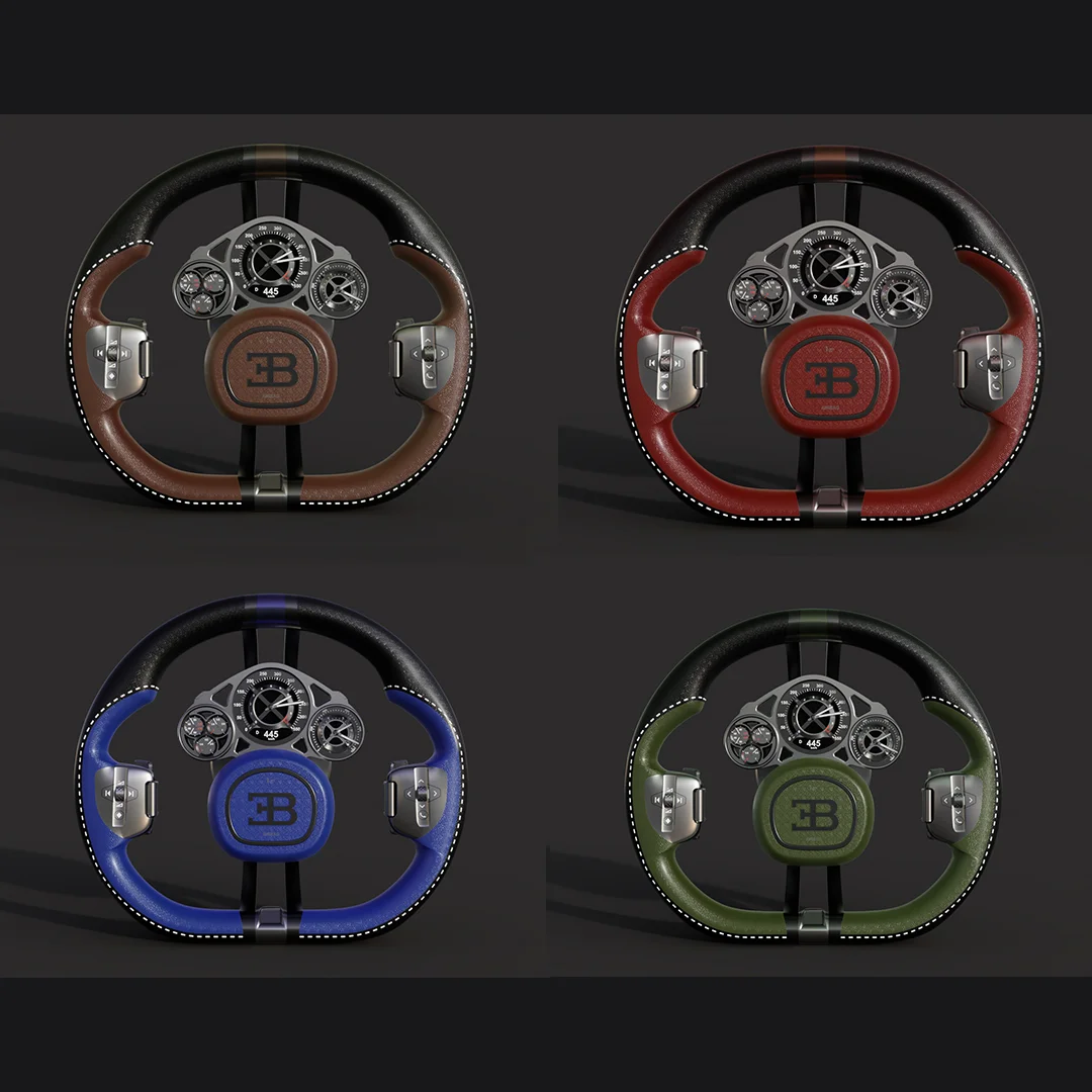 Часы настенные/настольные Руль Bugatti Tourbillon - миниатюра 4
