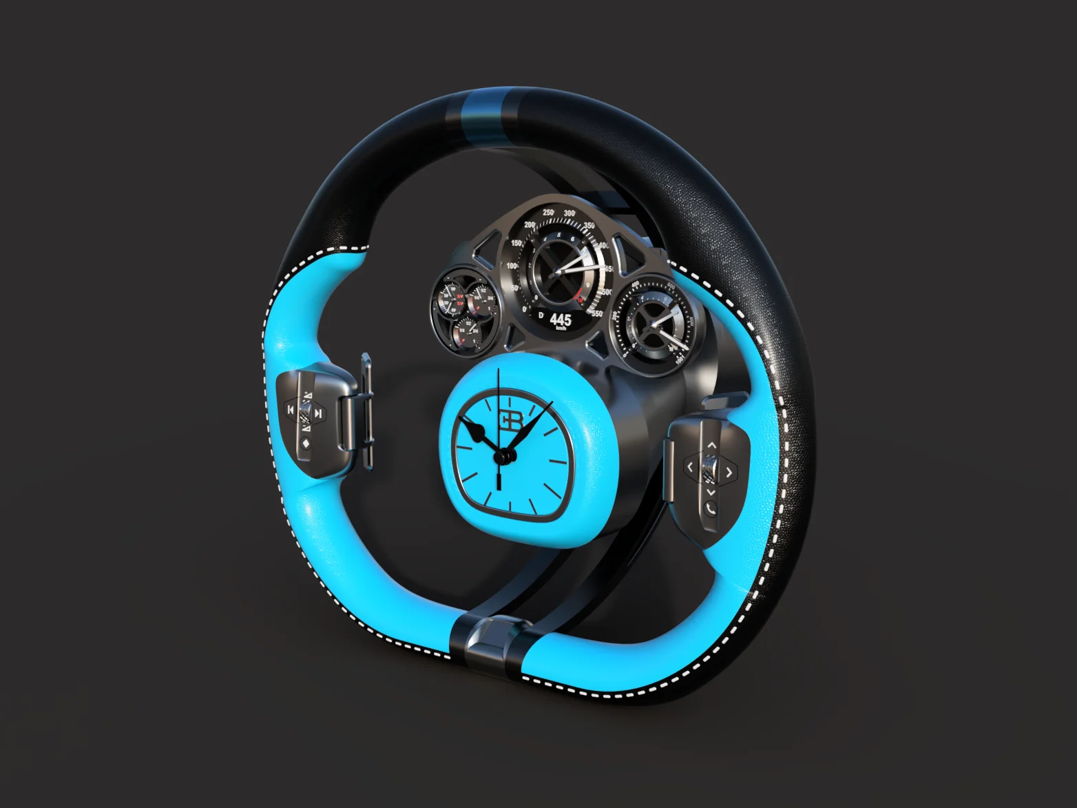 Часы настенные/настольные Руль Bugatti Tourbillon - миниатюра 6
