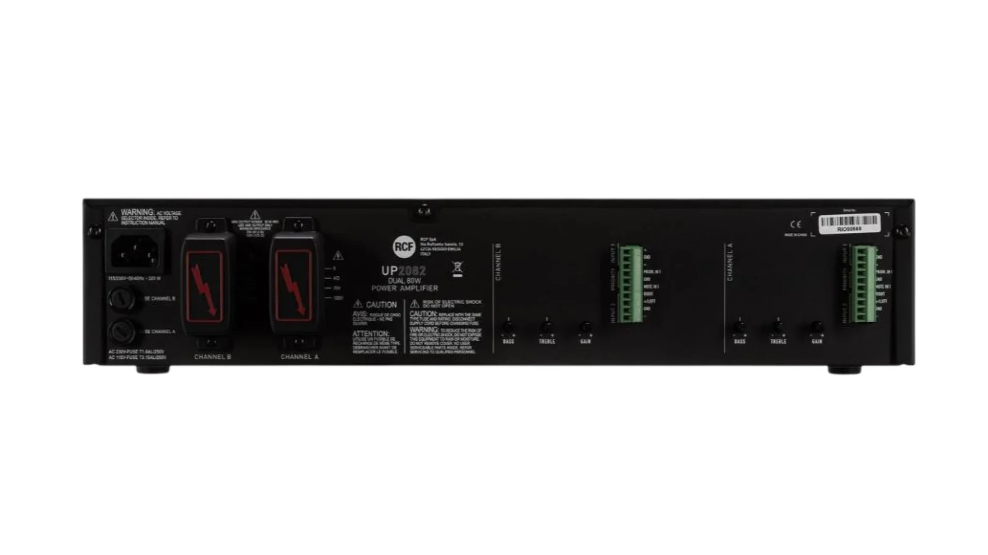 Усилитель мощности звука RCF UP 2082 - миниатюра 2