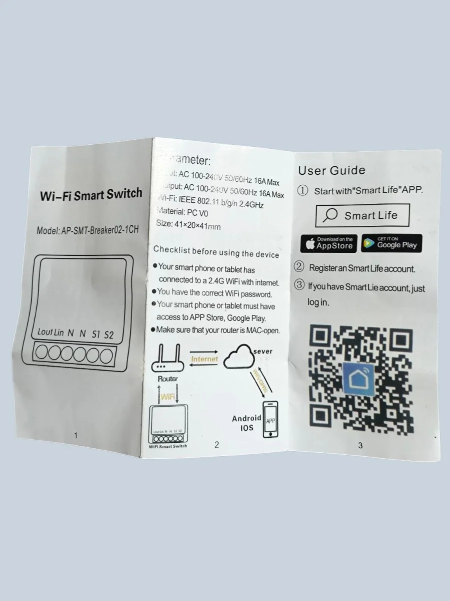 Компактное умное реле Mini Smart Switch - миниатюра 5