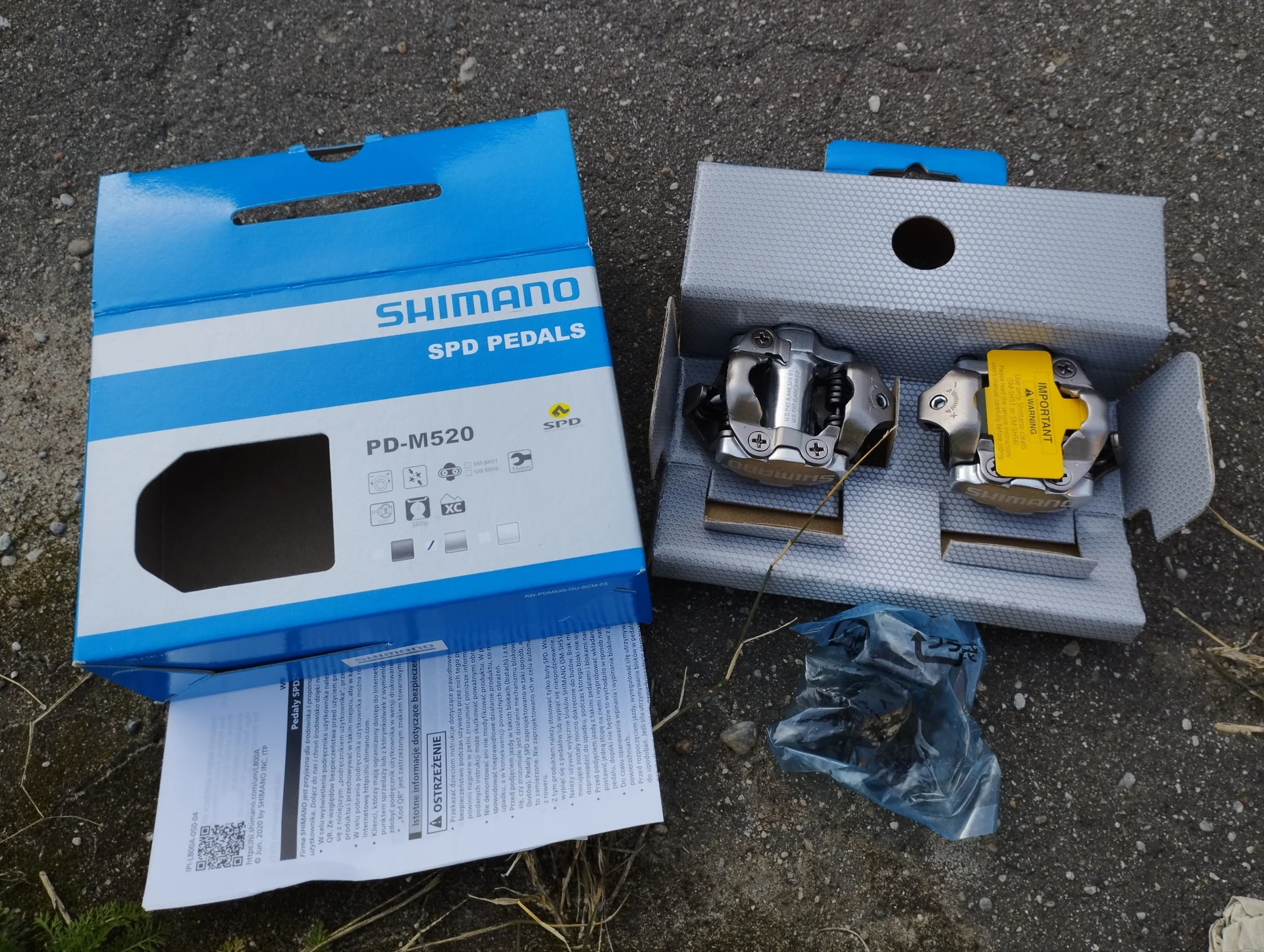Контактные педали Shimano PD-M520 SPD - миниатюра 3