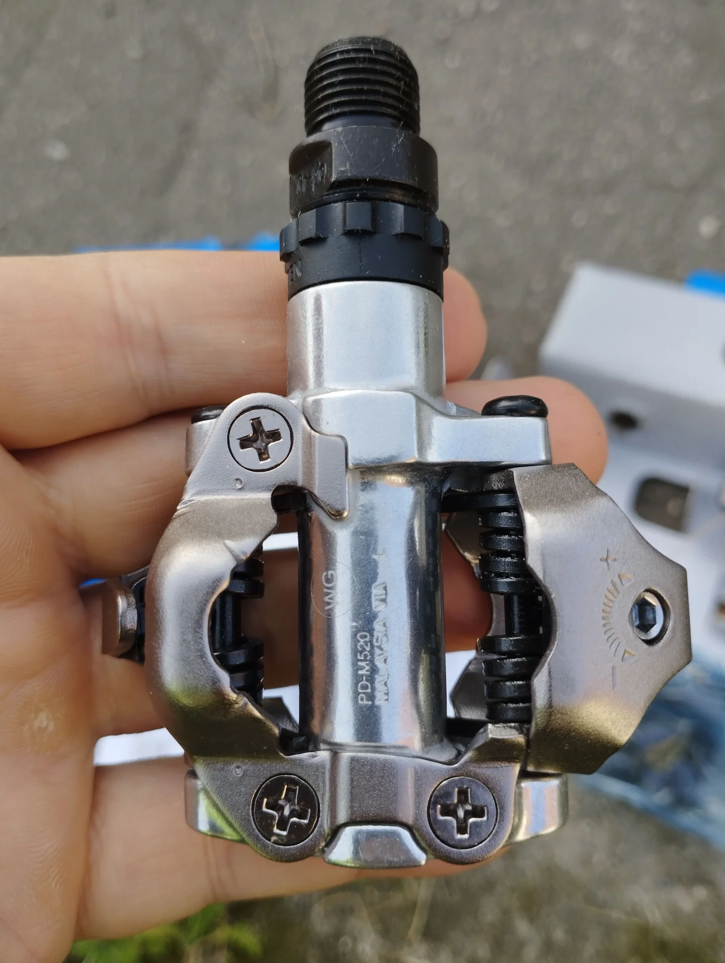 Контактные педали Shimano PD-M520 SPD - миниатюра 6