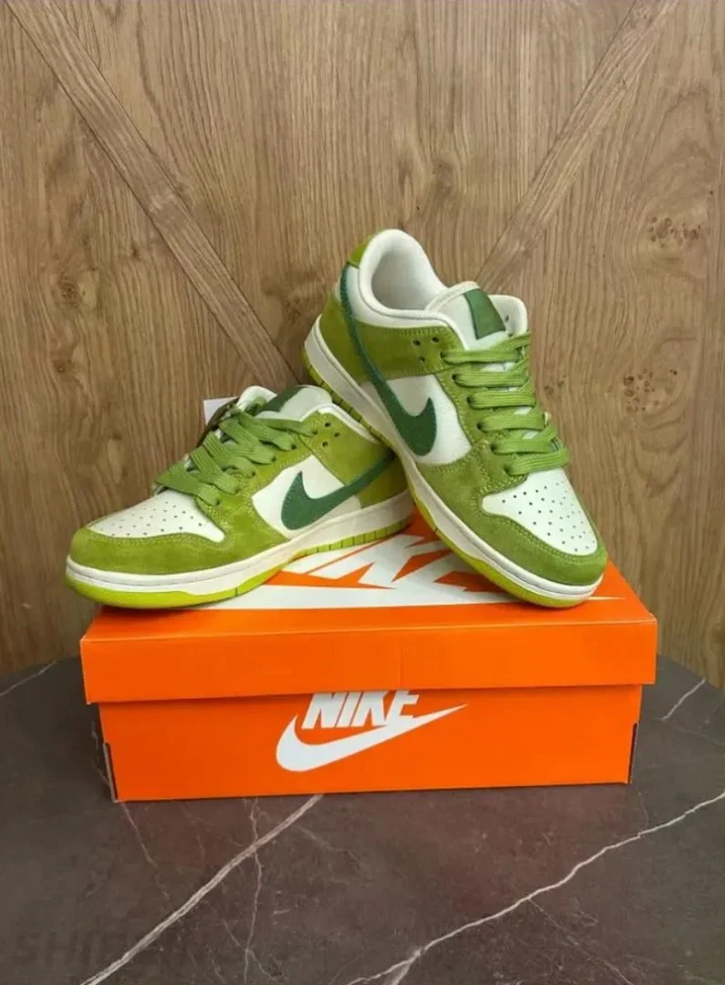 Кроссовки Nike Dunk Low Green Suede - миниатюра 2