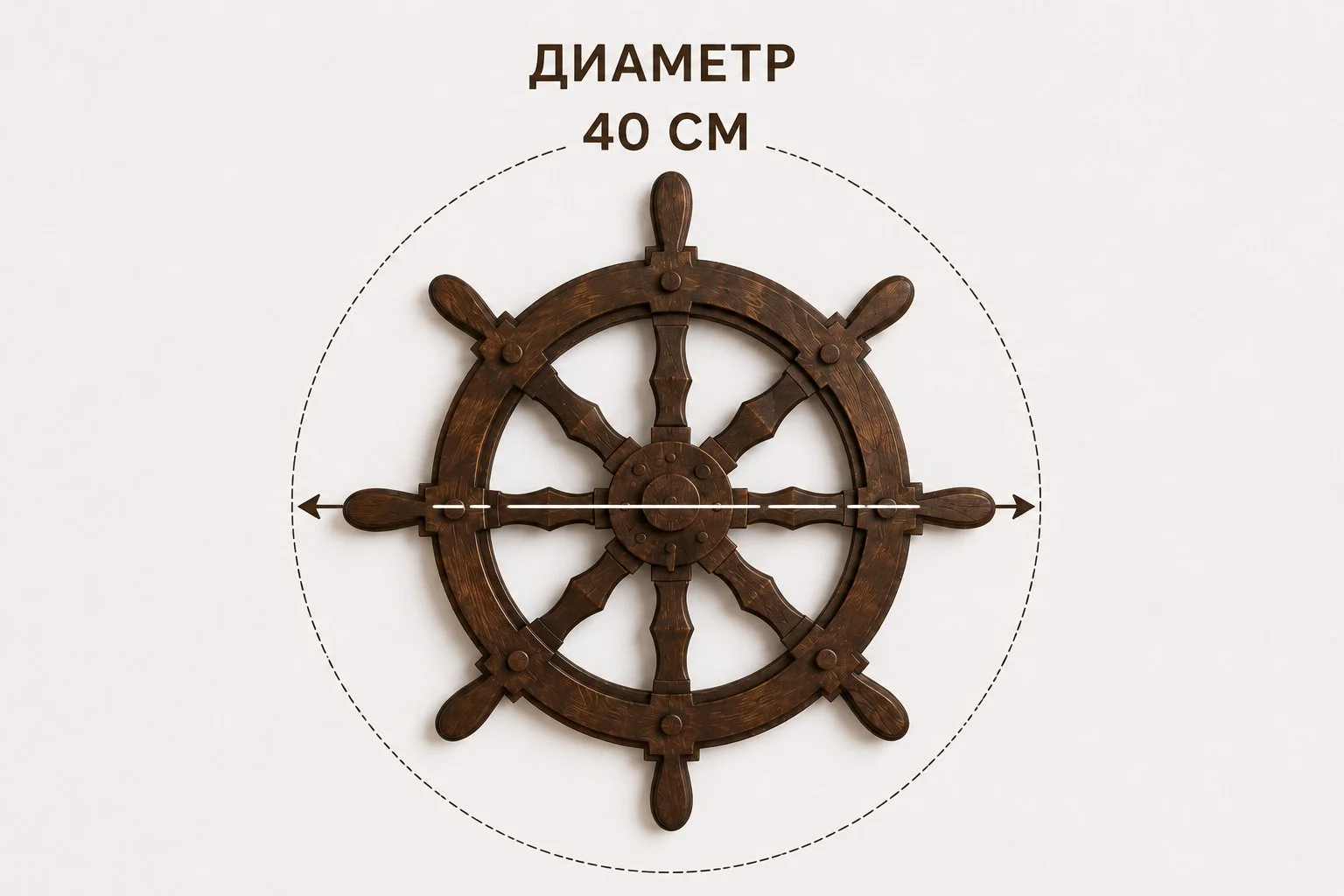Настенный штурвал - миниатюра 6