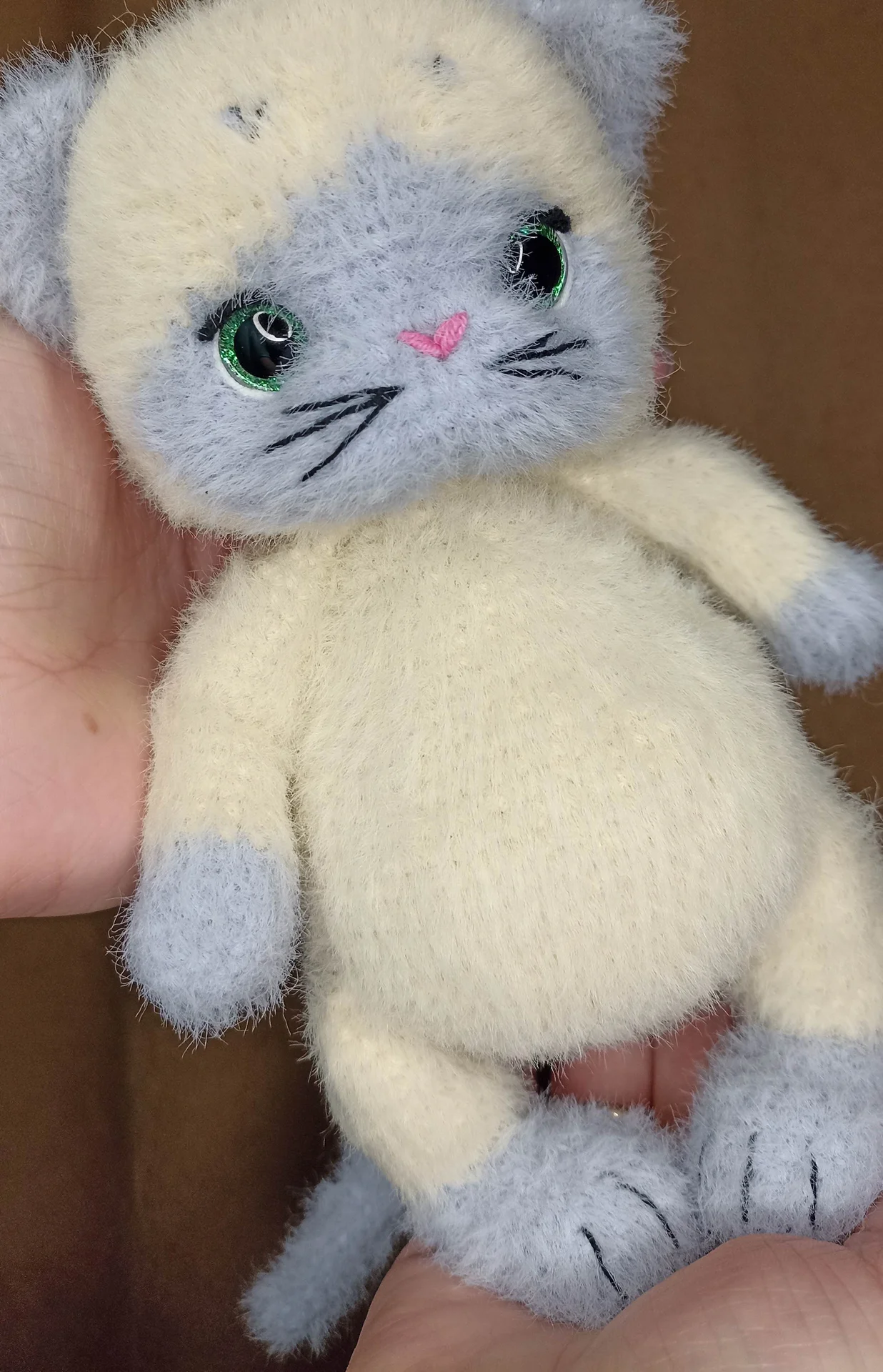 Вязаная игрушка. Сиамский кот - миниатюра 4