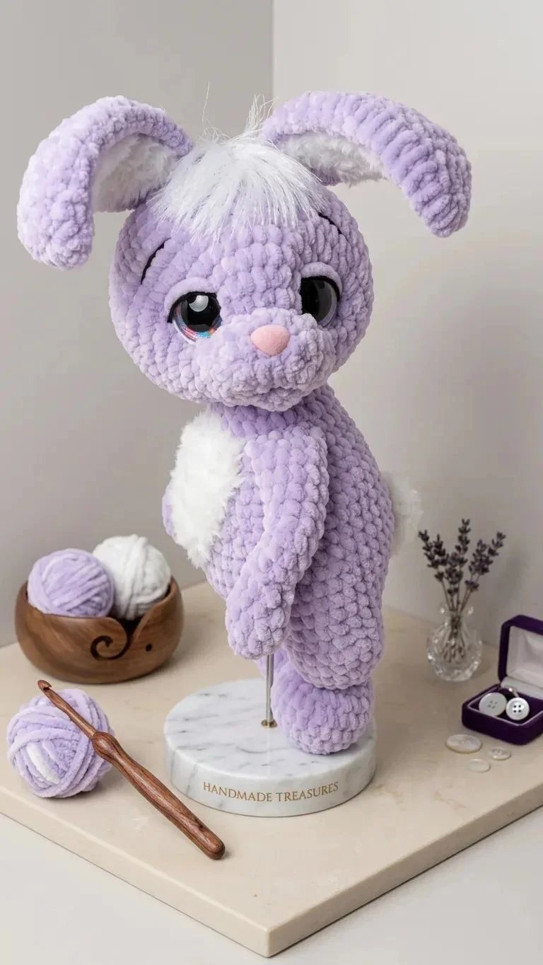 Вязаная игрушка кролик(зайчик) - изображение 1