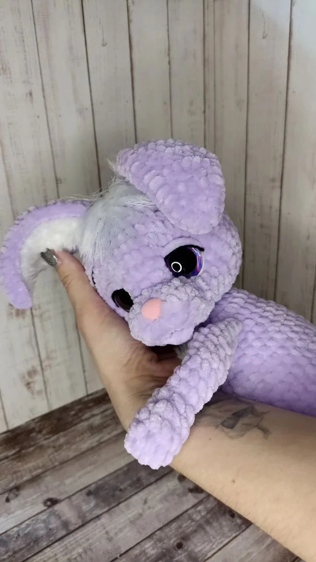 Вязаная игрушка кролик(зайчик) - миниатюра 2