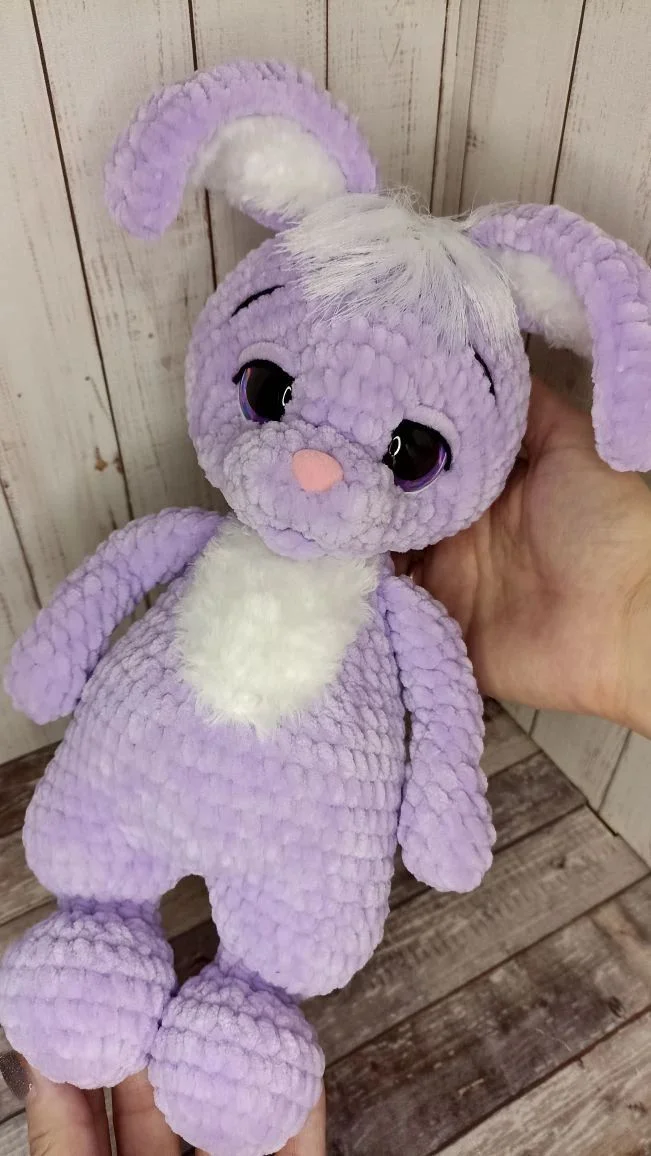 Вязаная игрушка кролик(зайчик) - миниатюра 3