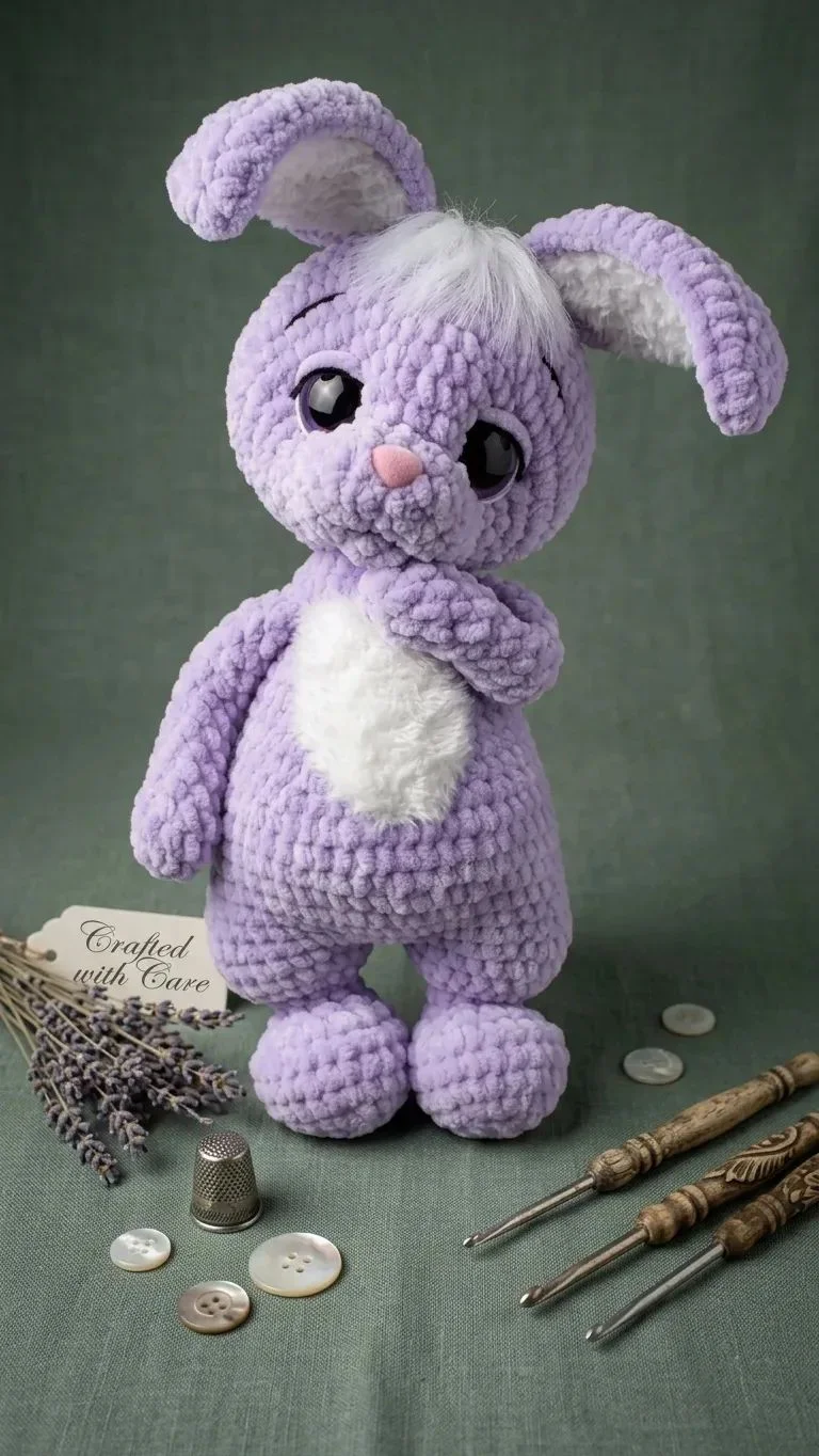 Вязаная игрушка кролик(зайчик) - миниатюра 4