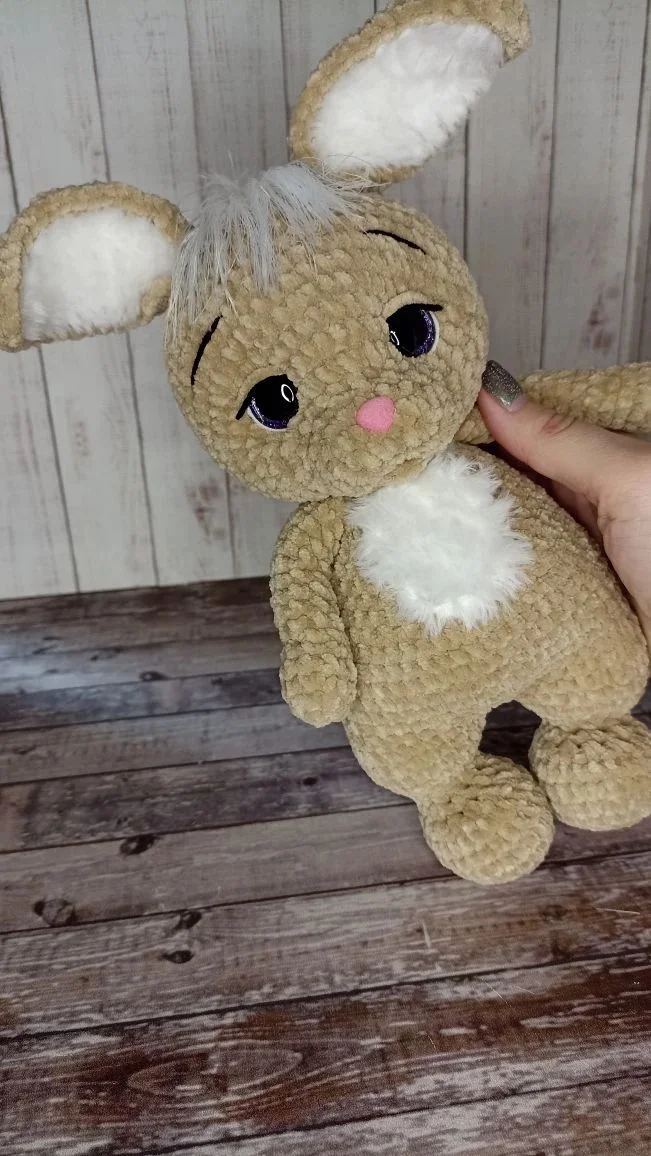 Вязаная игрушка кролик(зайчик) - миниатюра 2
