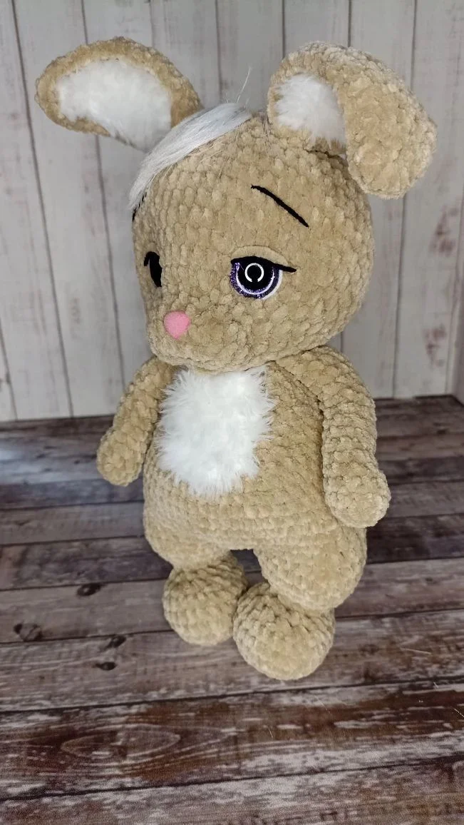 Вязаная игрушка кролик(зайчик) - миниатюра 3
