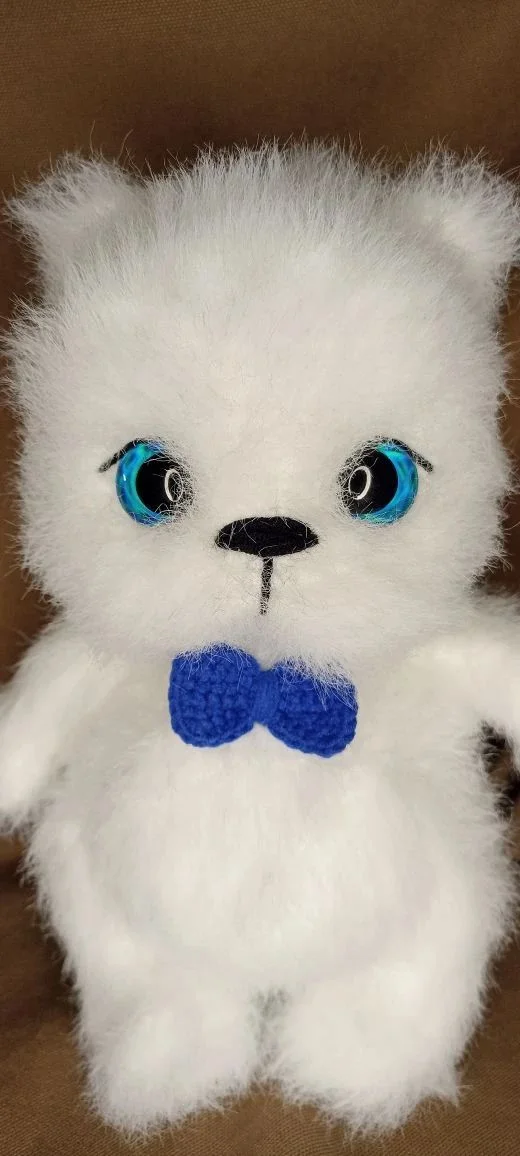 Вязаная игрушка медведь - миниатюра 4