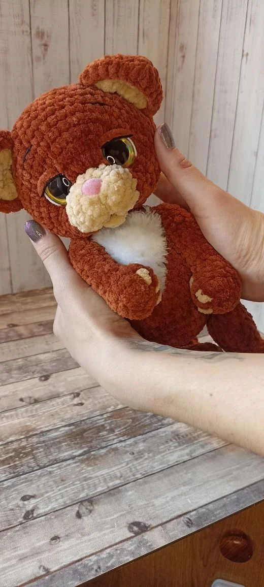 Вязаная игрушка кот - миниатюра 2