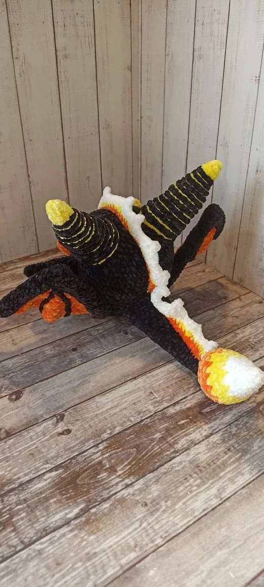 Вязаная игрушка дракон стихий - миниатюра 4