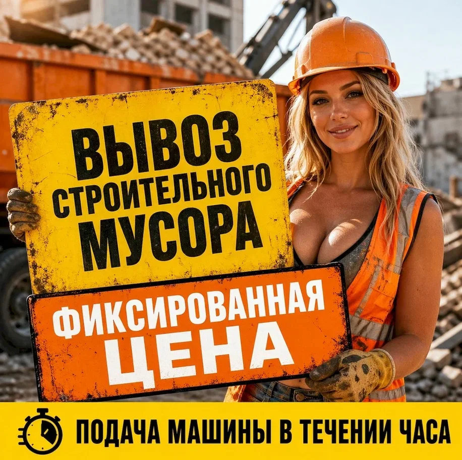 Вывоз строительного мусора и хлама - изображение 1