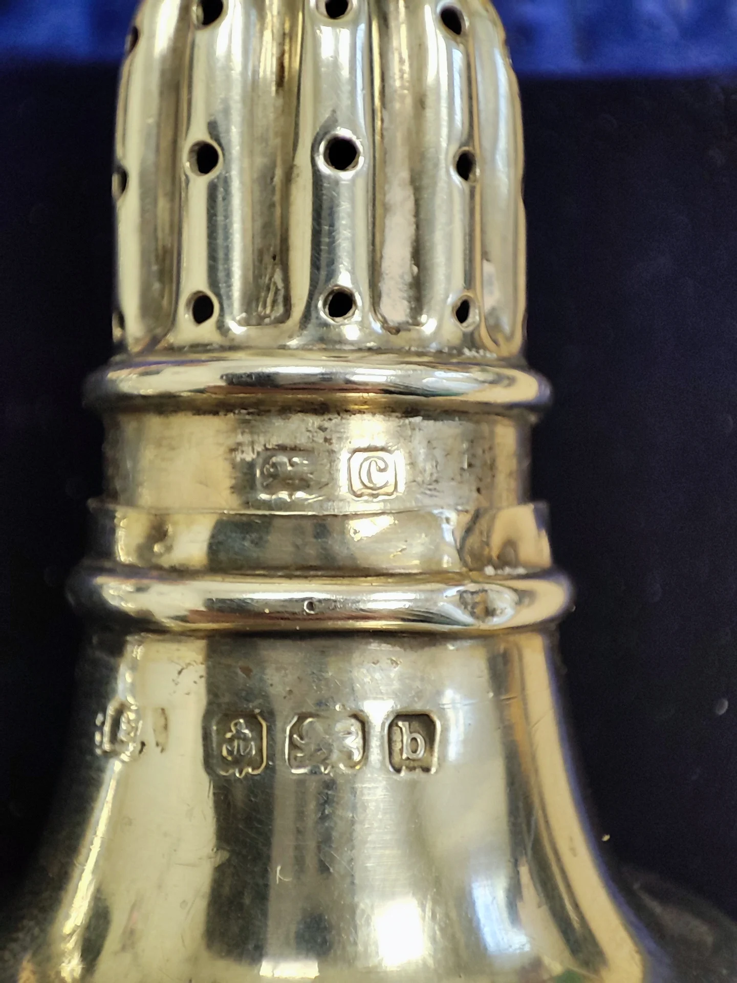 Перечницы, серебро, 1901, Бирмингем, клейма - миниатюра 3